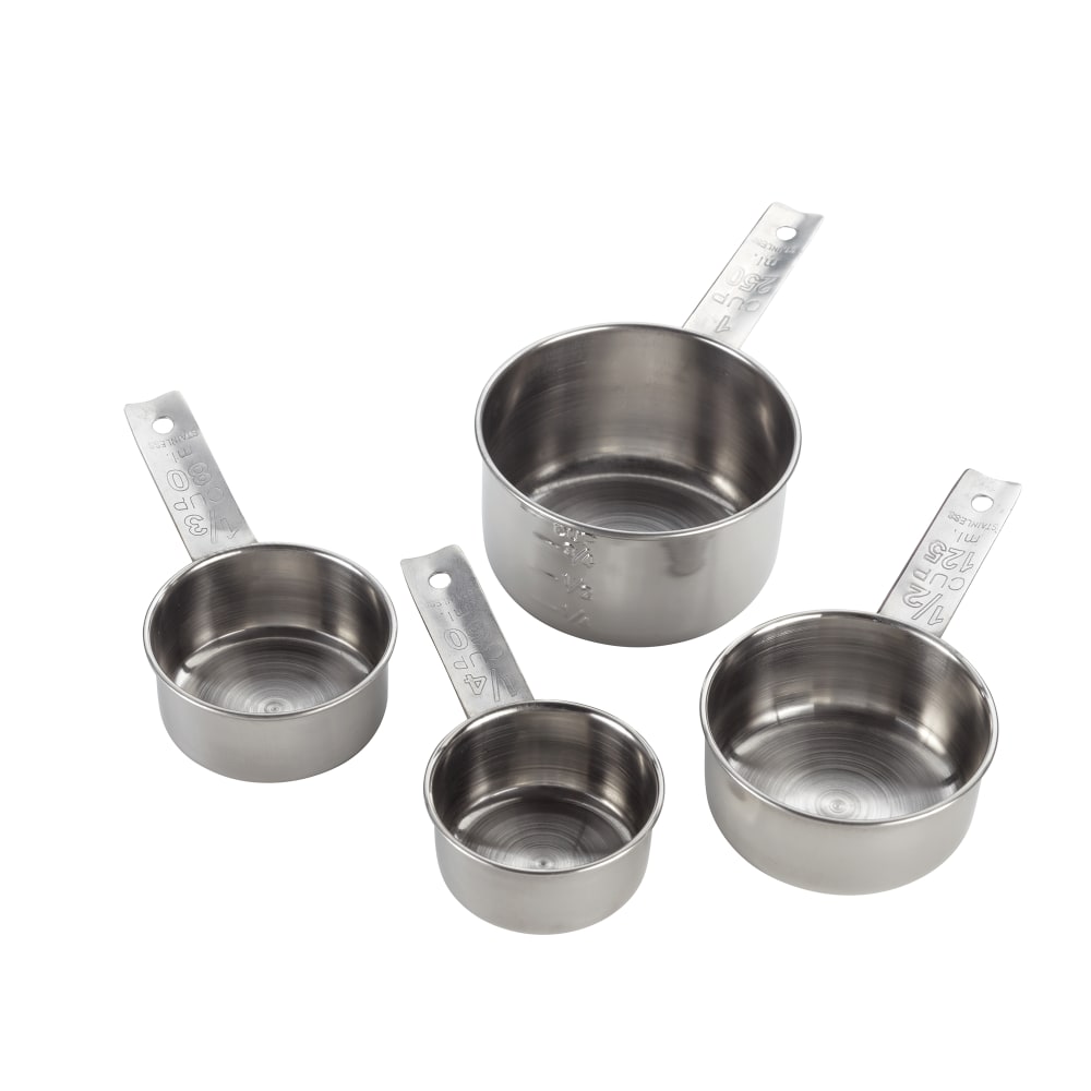 American Metalcraft MCL4 Measuring Cup Set w/ 1 Cup & Flat Handle, Stainless