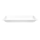 American Metalcraft MEL19 14 1/4" x 7 1/2" Rectangular Endurance Platter - Melamine, White thumbnail 2