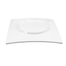 American Metalcraft MEL42 12" Square Melamine Dinner Plate, White thumbnail 4