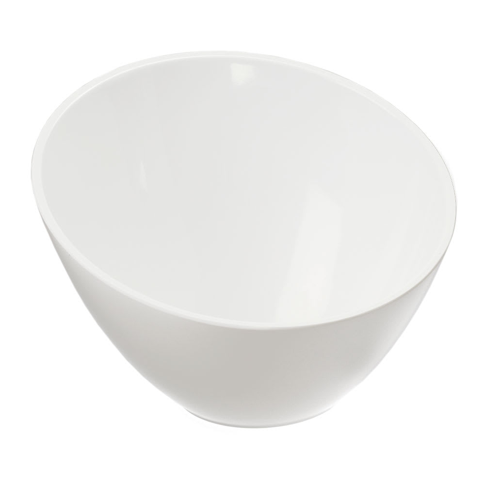 American Metalcraft MELSL92 64 oz Round Melamine Serving Bowl, White