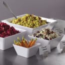 American Metalcraft MELSQ117 228 oz Square Melamine Serving Bowl, White thumbnail 2