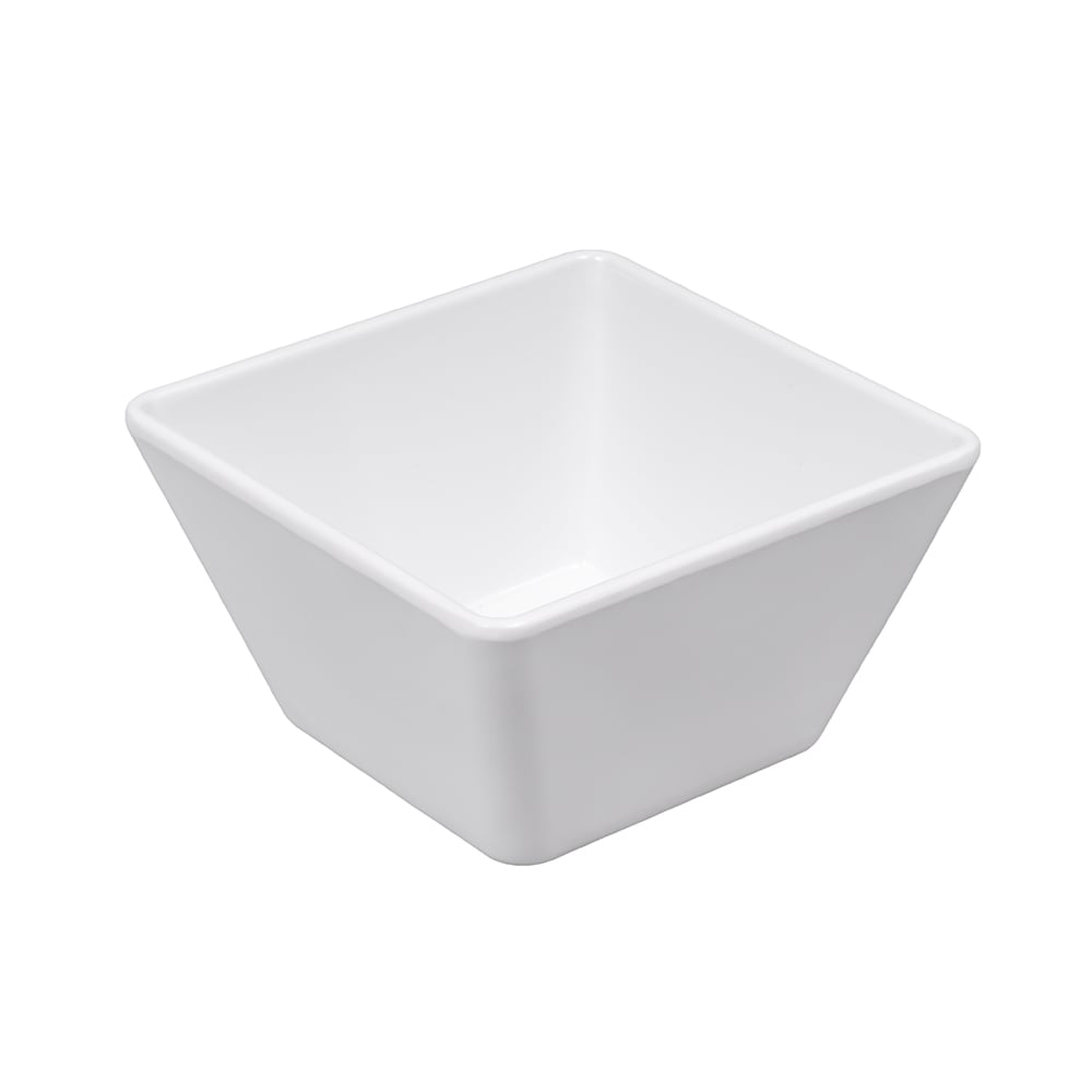 American Metalcraft MELSQ53 23 oz Square Melamine Serving Bowl, White