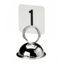 American Metalcraft MH243 2 1/2" Tabletop Menu Card Holder - Nickel Plated thumbnail 5