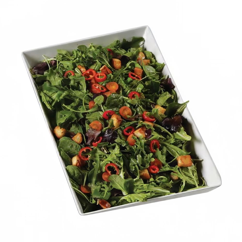 American Metalcraft MLRP17 233 oz Rectangular Melamine Serving Bowl, White