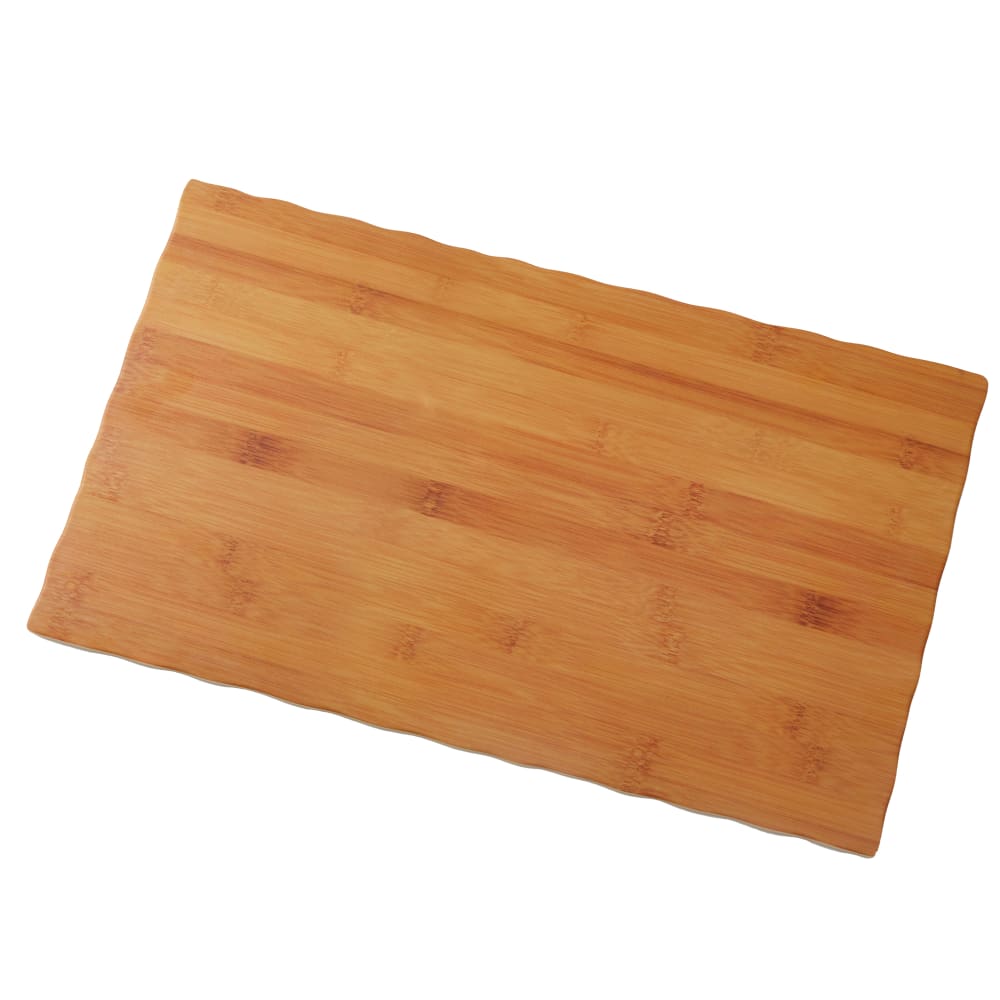 American Metalcraft MPLB Rectangle Serving Board - 20 7/8" x 12 1/2", Bamboo Melamine