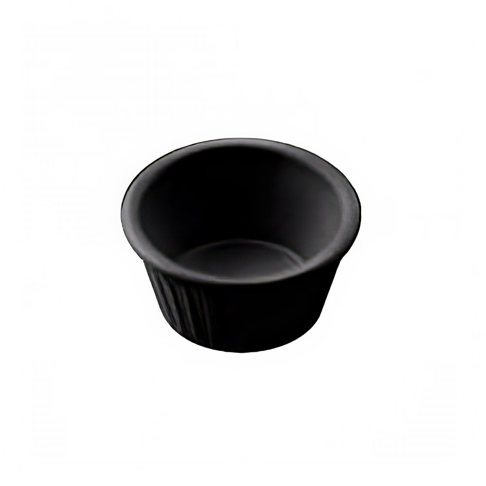 American Metalcraft MRF250BL 2 1/2 oz Melamine Ramekin, Black