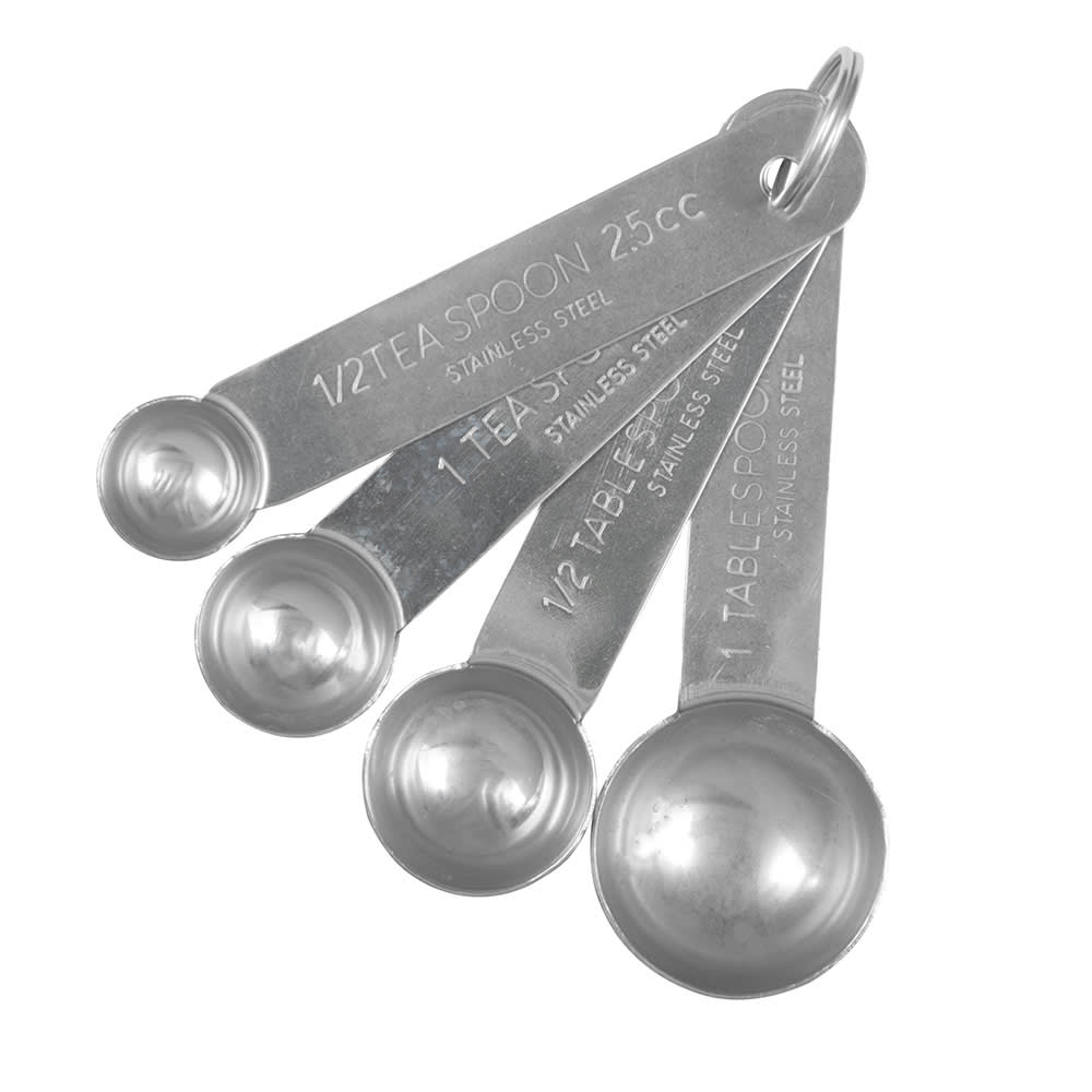 American Metalcraft MSSF75 4 Piece Measuring Spoon Set, Stainless