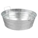 American Metalcraft MTUB10 54 oz Round Serving Tub w/ Side Handles - 9 1/2"D x 3 1/4"H, Tin thumbnail 3
