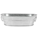 American Metalcraft MTUB69 24 oz Oval Serving Tub w/ Side Handles - 8 3/4"L x 5 1/2"W x 2 1/2"H, Tin thumbnail 3