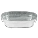 American Metalcraft MTUB69 24 oz Oval Serving Tub w/ Side Handles - 8 3/4"L x 5 1/2"W x 2 1/2"H, Tin thumbnail 4