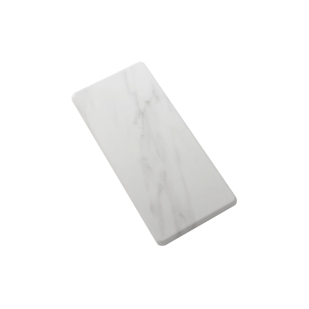American Metalcraft MW18 Rectangular Serving Board - 17 3/4" x 8 3/4", Melamine, White Marble