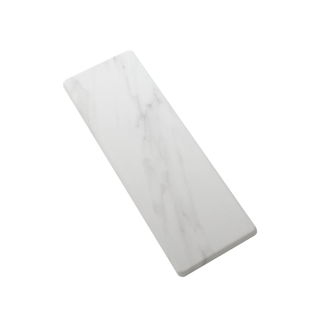 American Metalcraft MW24 Rectangular Serving Board - 24" x 8 3/4", Melamine, White Marble