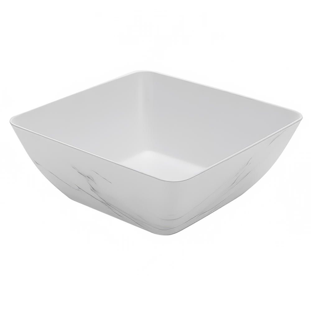 American Metalcraft MWMSQ11 232 oz Square Melamine Bowl, White Marble