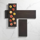 American Metalcraft MWP24 24" x 8 3/4" Rectangular Upton Platter - Mango Wood, Espresso thumbnail 2