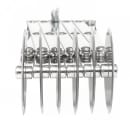 American Metalcraft MWPC6X2 Multi-Wheel Pastry Cutter w/ Six 2" Parallel Wheels thumbnail 6