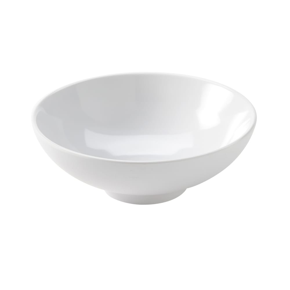 American Metalcraft NBW32 32 oz Round Melamine Noodle Bowl, White