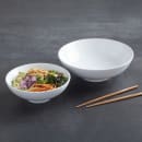American Metalcraft NBW32 32 oz Round Melamine Noodle Bowl, White thumbnail 2