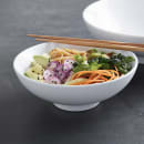 American Metalcraft NBW32 32 oz Round Melamine Noodle Bowl, White thumbnail 3