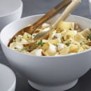 American Metalcraft NBW85 85 oz Round Melamine Noodle Bowl, White thumbnail 2