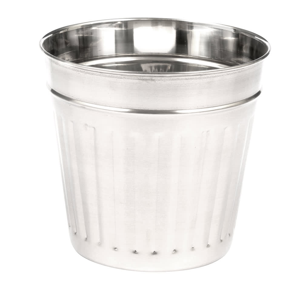 American Metalcraft OSCAR3 6" Mini Trash Can Serving Basket, 66 oz, Stainless Steel
