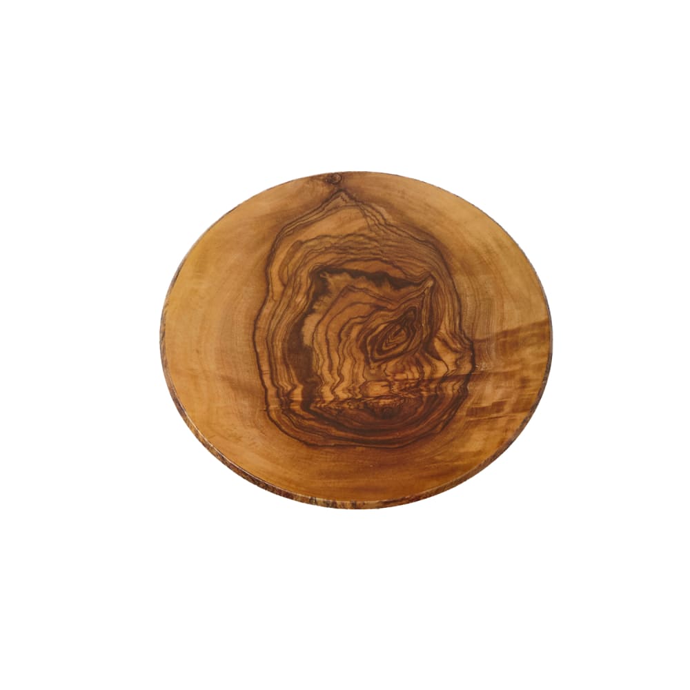 American Metalcraft OWM14 14" Round Serving Board - Melamine, Olive Wood