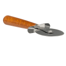 American Metalcraft PC7250 2 1/2" Pizza Cutter w/ Wood Handle, Stainless Steel thumbnail 3