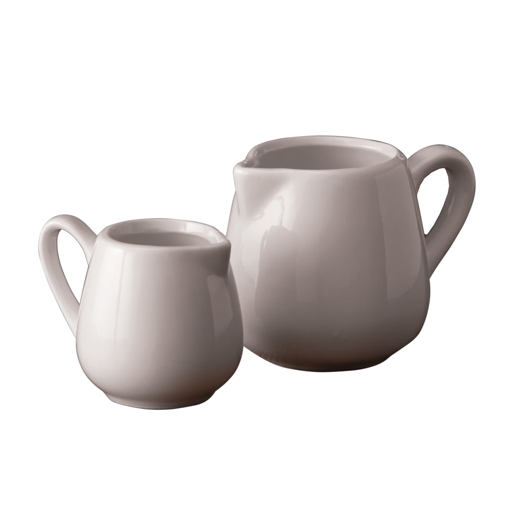 American Metalcraft PCR25 2 1/2 oz Creamer - Porcelain, White