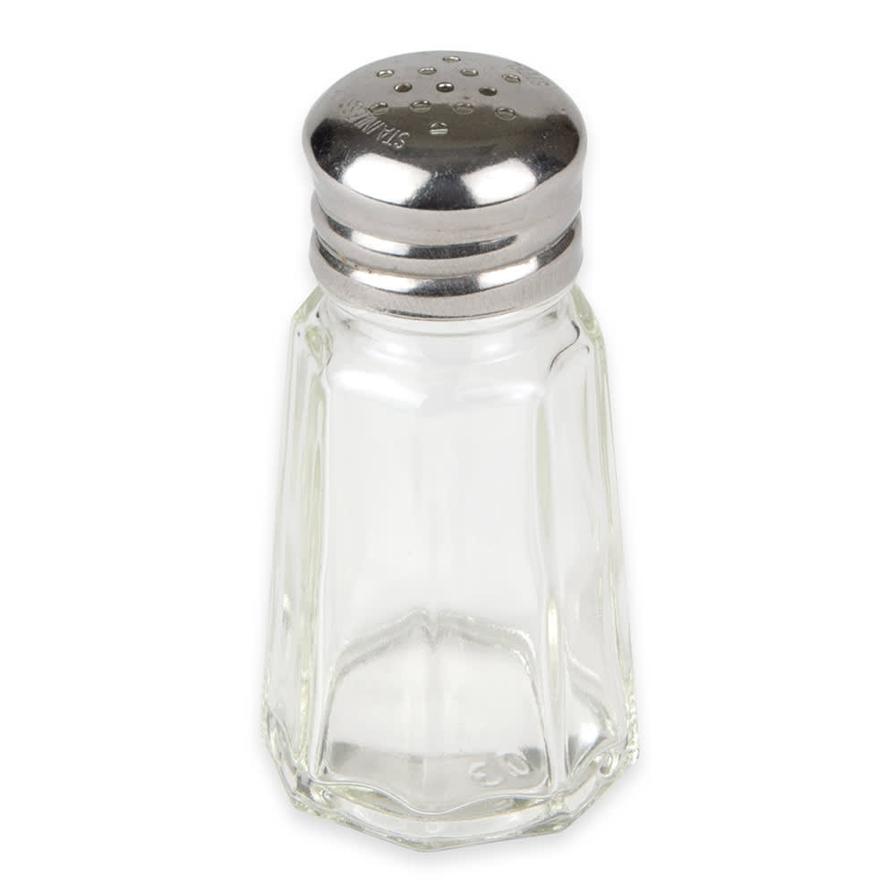 American Metalcraft PNS13 1 oz Salt/Pepper Shaker - Glass, 3"H