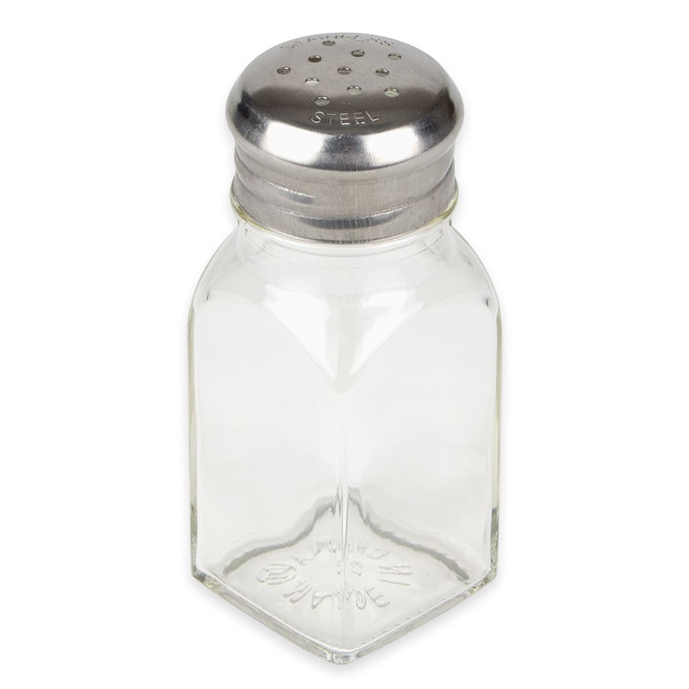 American Metalcraft PNS24 2 oz Salt/Pepper Shaker - Glass, 4"H