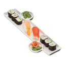 American Metalcraft PORS136 Sushi Plate w/ Built-In Sauce Cup, 13x6", Porcelain thumbnail 6