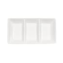American Metalcraft PORSD3R 3 Compartment Sauce Dish, 5 3/4 x 3 1/8", Porcelain thumbnail 3