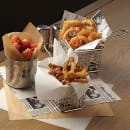 American Metalcraft PPRN1100 10" Square Fry Paper - Newsprint, White thumbnail 2