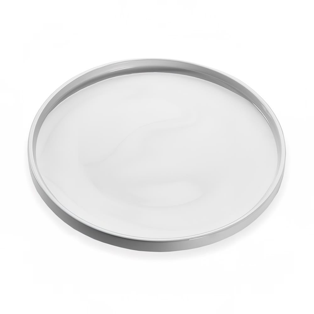 American Metalcraft PSPL12 12" Round Serving Platter - White Porcelain