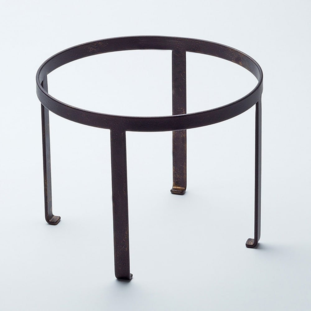 American Metalcraft PSR7 9" Round Pizza Stand - 7"H, Wrought Iron, Black