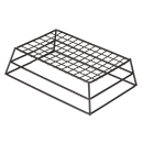 American Metalcraft RMB95B Rectangular Basket w/ Grid Bottom, Black thumbnail 3