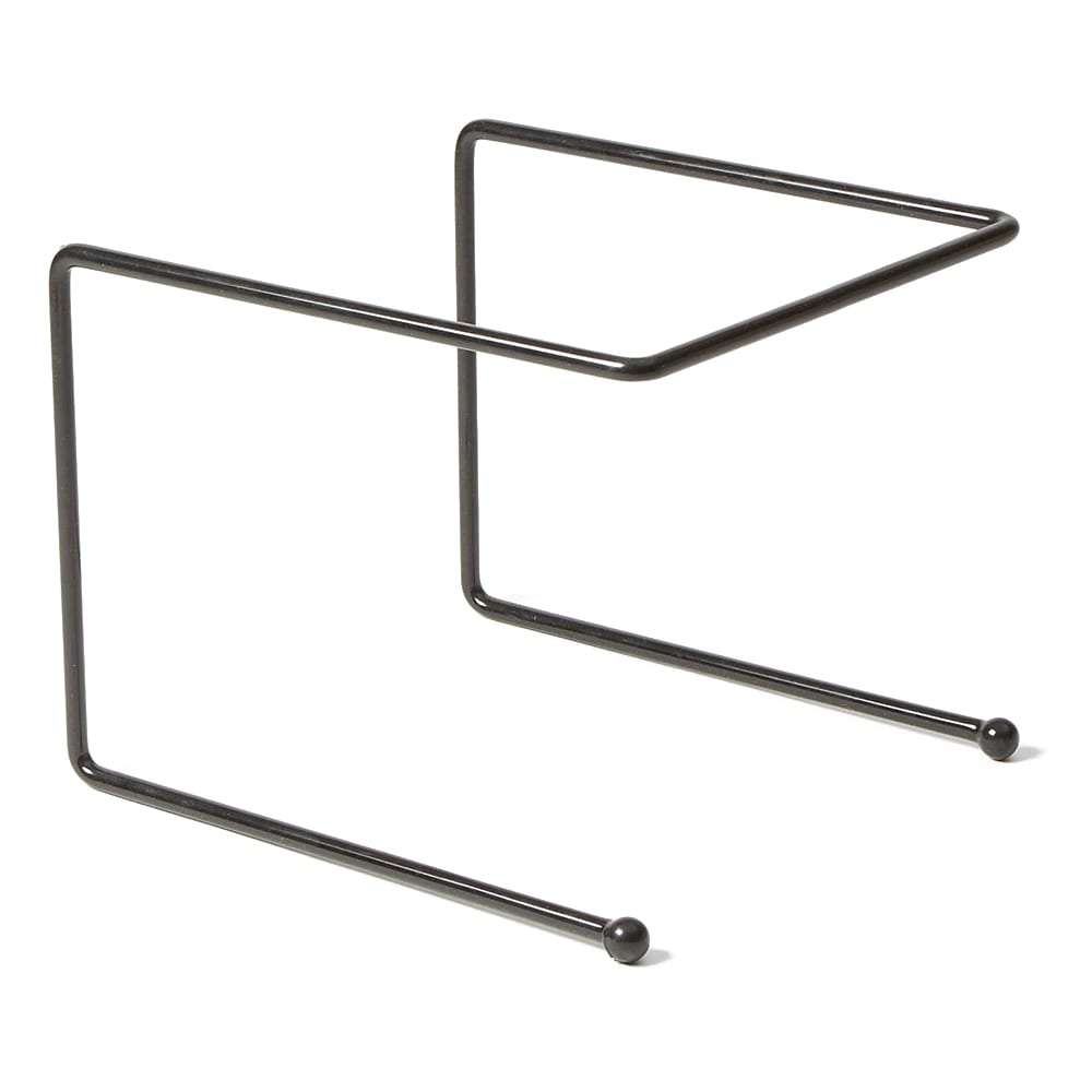 American Metalcraft RSB307 12" Square Pizza Stand - 7"H, Rubberized Steel, Black