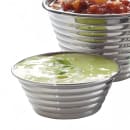 American Metalcraft RSC1 2 1/4" Round Sauce Cup w/ 2 1/2 oz, Ribbed, Stainless thumbnail 2