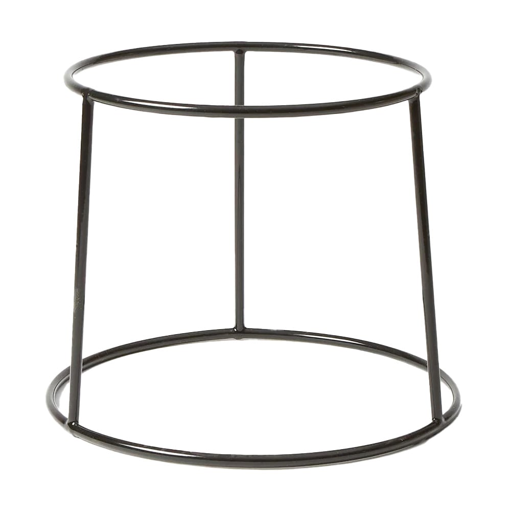 American Metalcraft RSRB 7 1/2" Round Pizza Stand - 7 3/8"H, Rubberized Steel, Black