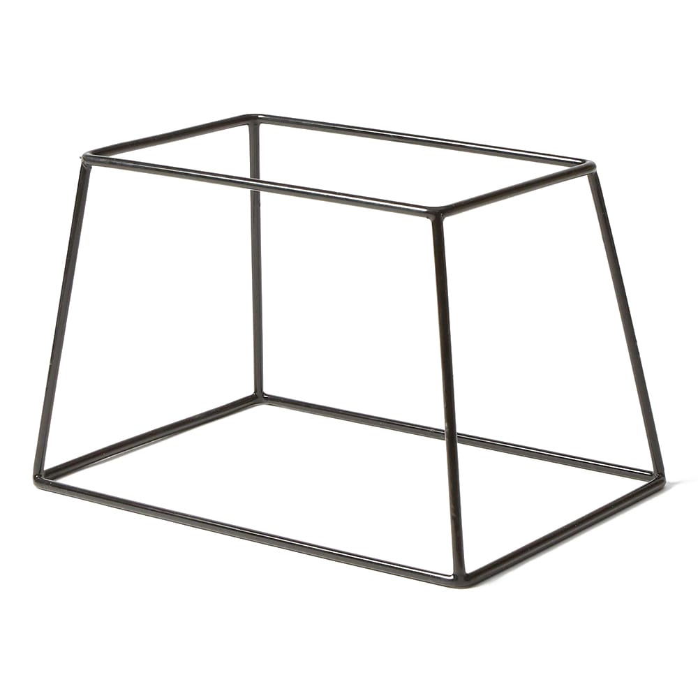 American Metalcraft RSRB7 Rectangular Pizza Stand - 9"L x 6"W x 7"H, Rubberized Steel, Black