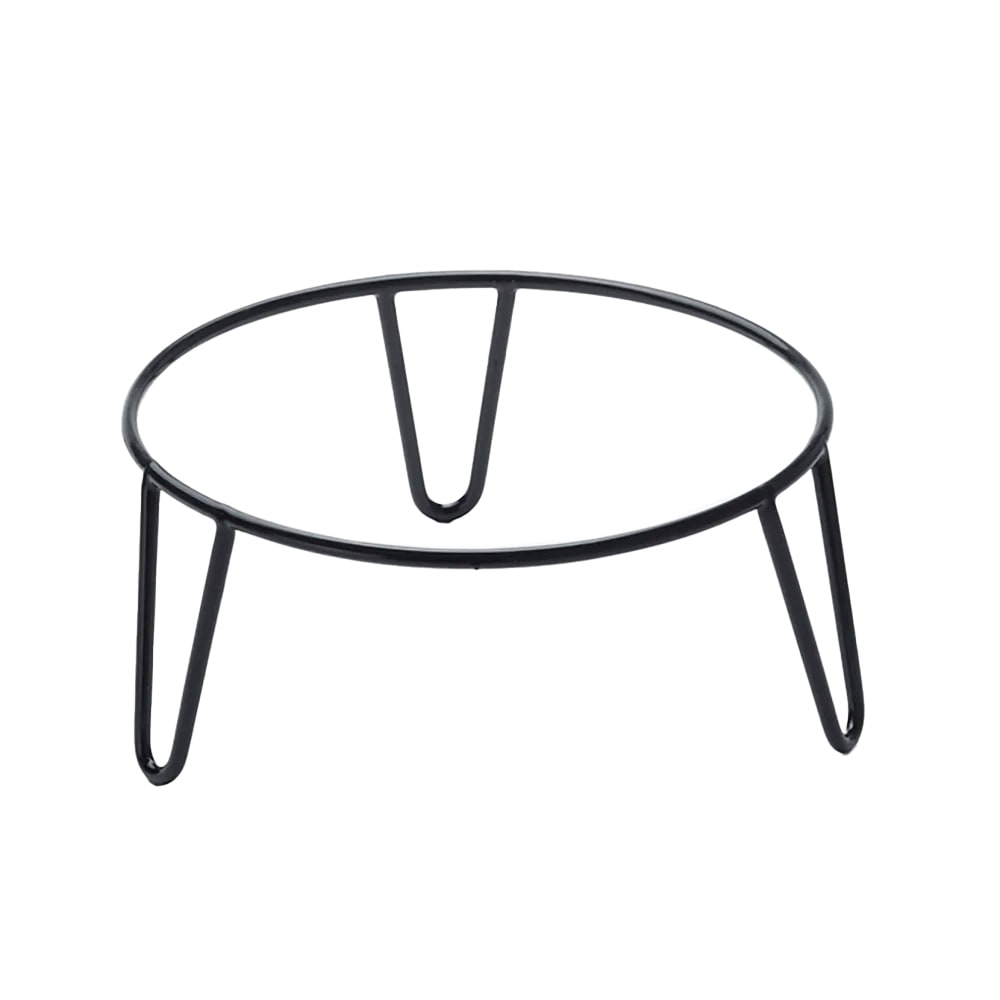 American Metalcraft RSRBH4 9" Round Pizza Stand - 4"H, Rubberized Steel, Black