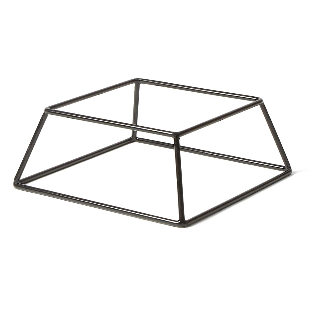 American Metalcraft RSSB3 7" Square Pizza Stand - 3 1/2"H, Rubberized Steel, Black