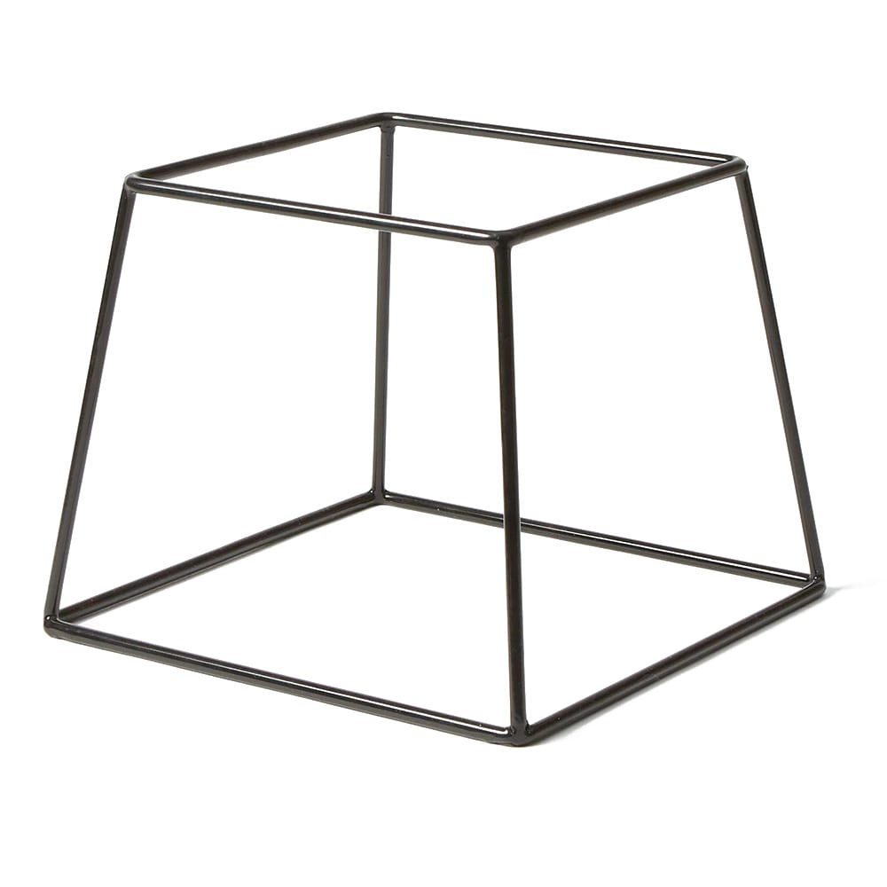 American Metalcraft RSSB7 7" Square Pizza Stand - 7"H, Rubberized Steel, Black