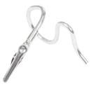 American Metalcraft SAC35 3 1/2" Alligator Clip Card Holder w/ S Design & Swirly Base, Chrome thumbnail 4