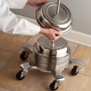 American Metalcraft SCRACK5 20" Mobile Plate Cover Cart, Cast Aluminum thumbnail 2