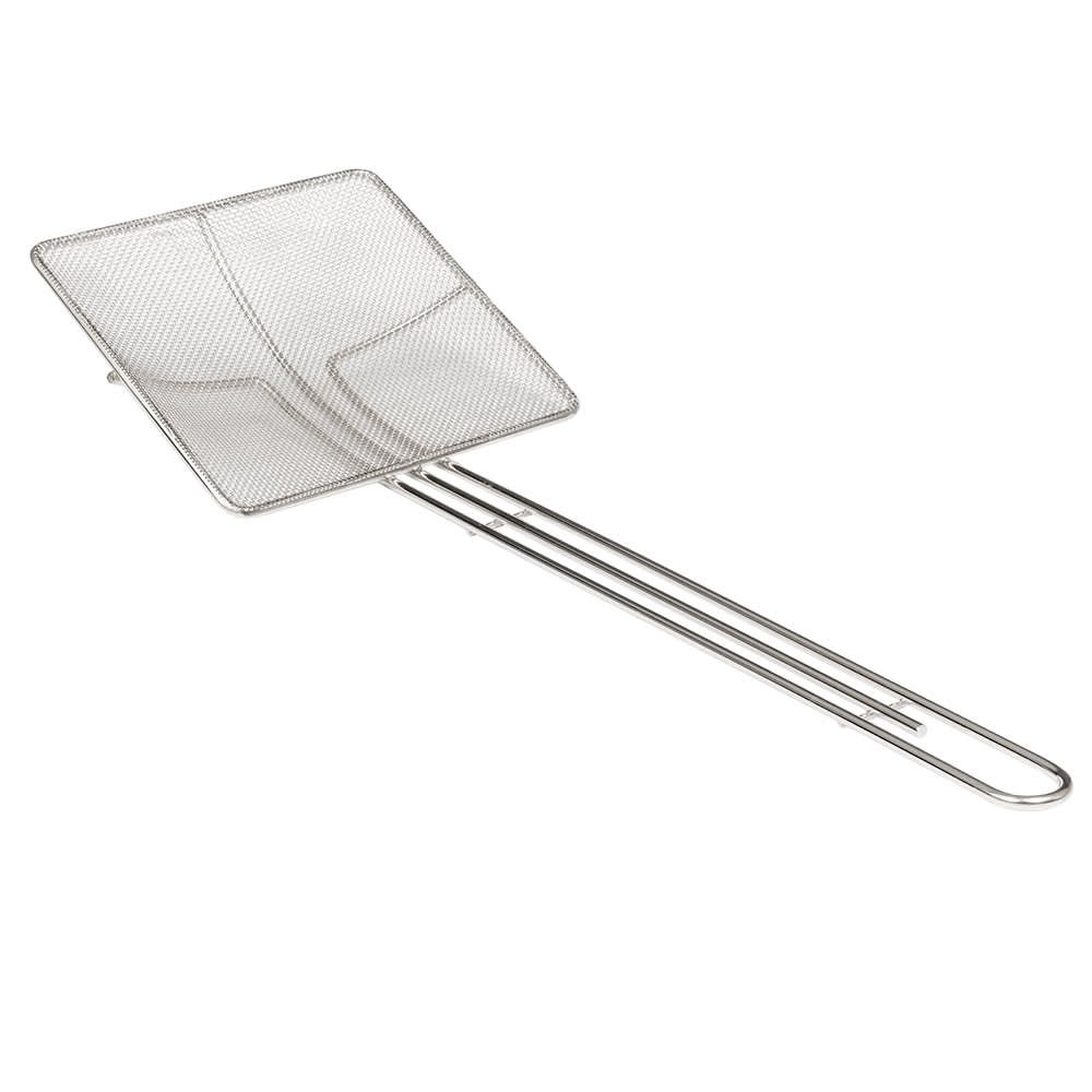American Metalcraft SKS714 7" Square Skimmer w/ 14" Handle, Tin/Mesh