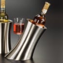 American Metalcraft SLWC2 9 1/4" Double Walled Wine Cooler - Stainless Steel, Brushed Finish thumbnail 2