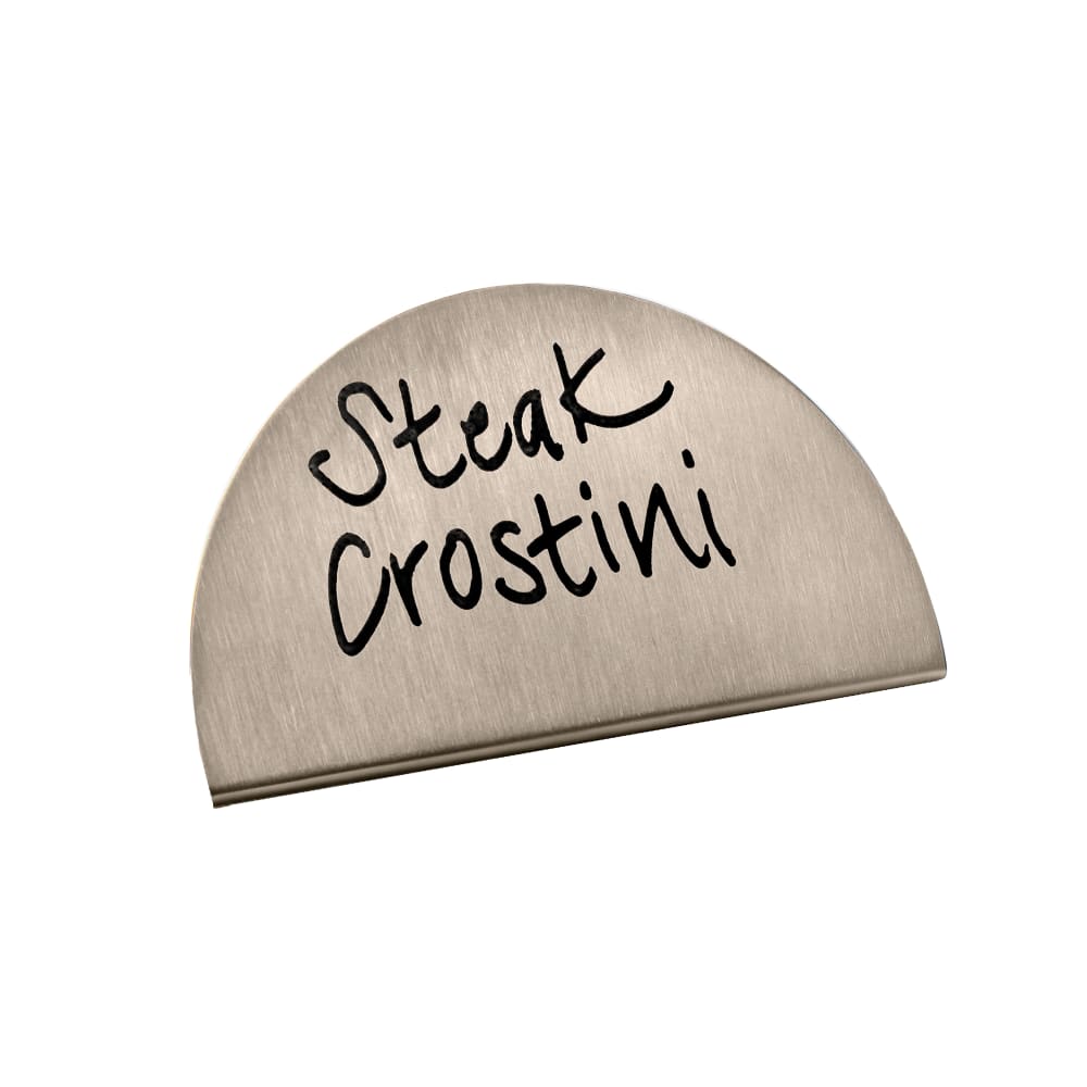 American Metalcraft SMS1 5" Card Sign, 2 1/2" x 2 1/2", Stainless