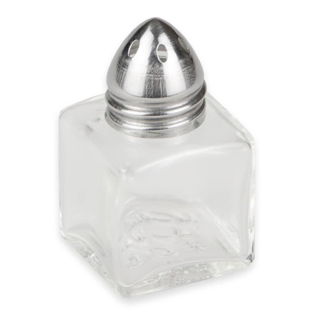 American Metalcraft SP125 1/2 oz Salt/Pepper Shaker - Glass, 2"H