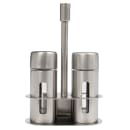 American Metalcraft SP6 1 oz Salt & Pepper Shaker Set - Stainless Steel, 3 1/4"H thumbnail 2