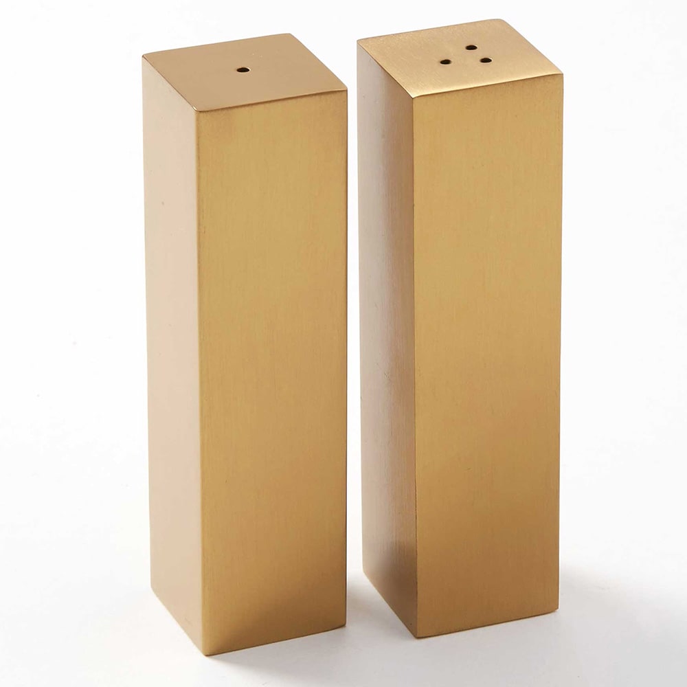 American Metalcraft SPDG33 3 oz Salt & Pepper Shaker Set - Stainless Steel, 3 3/4"H